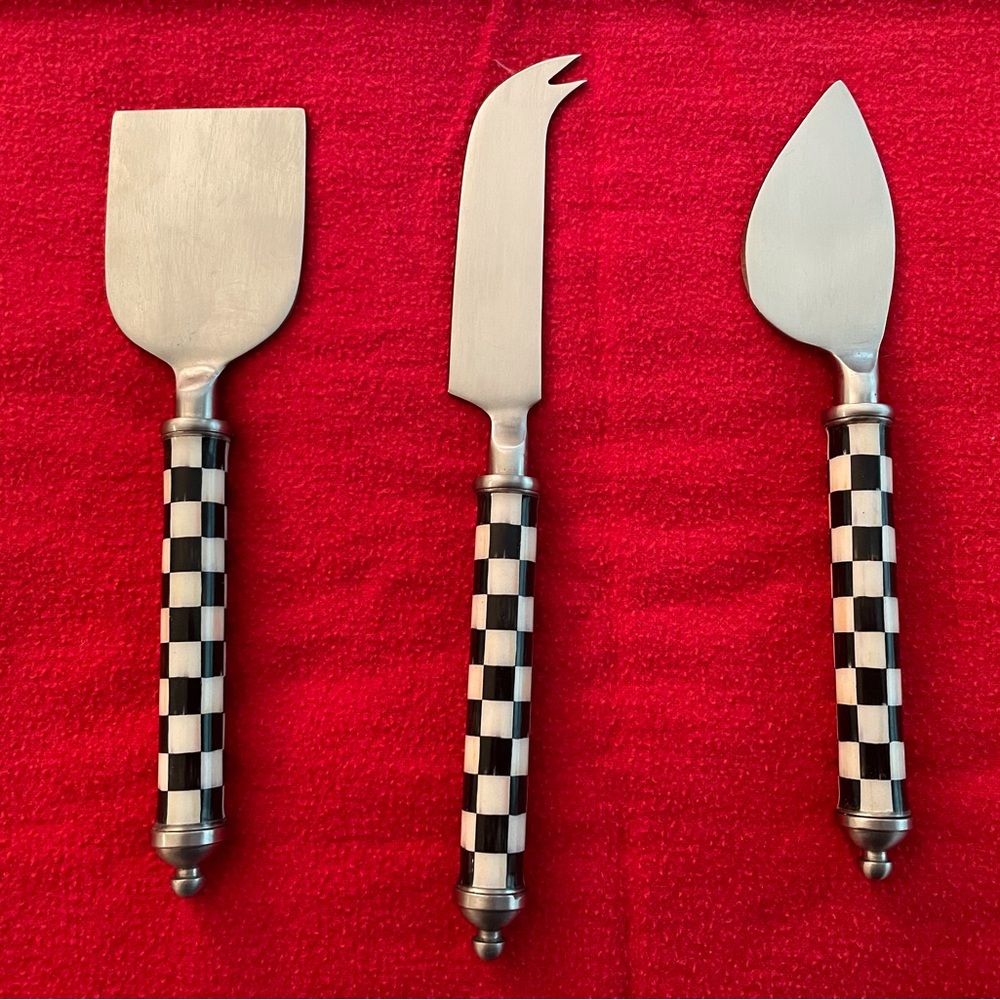 MacKenzie Childs Supper Club Cheese knife set